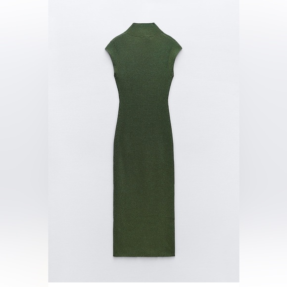 ZARA BLOGGERS FAV KNIT DRESS WITH METALLIC THREAD - Picture 12 of 13